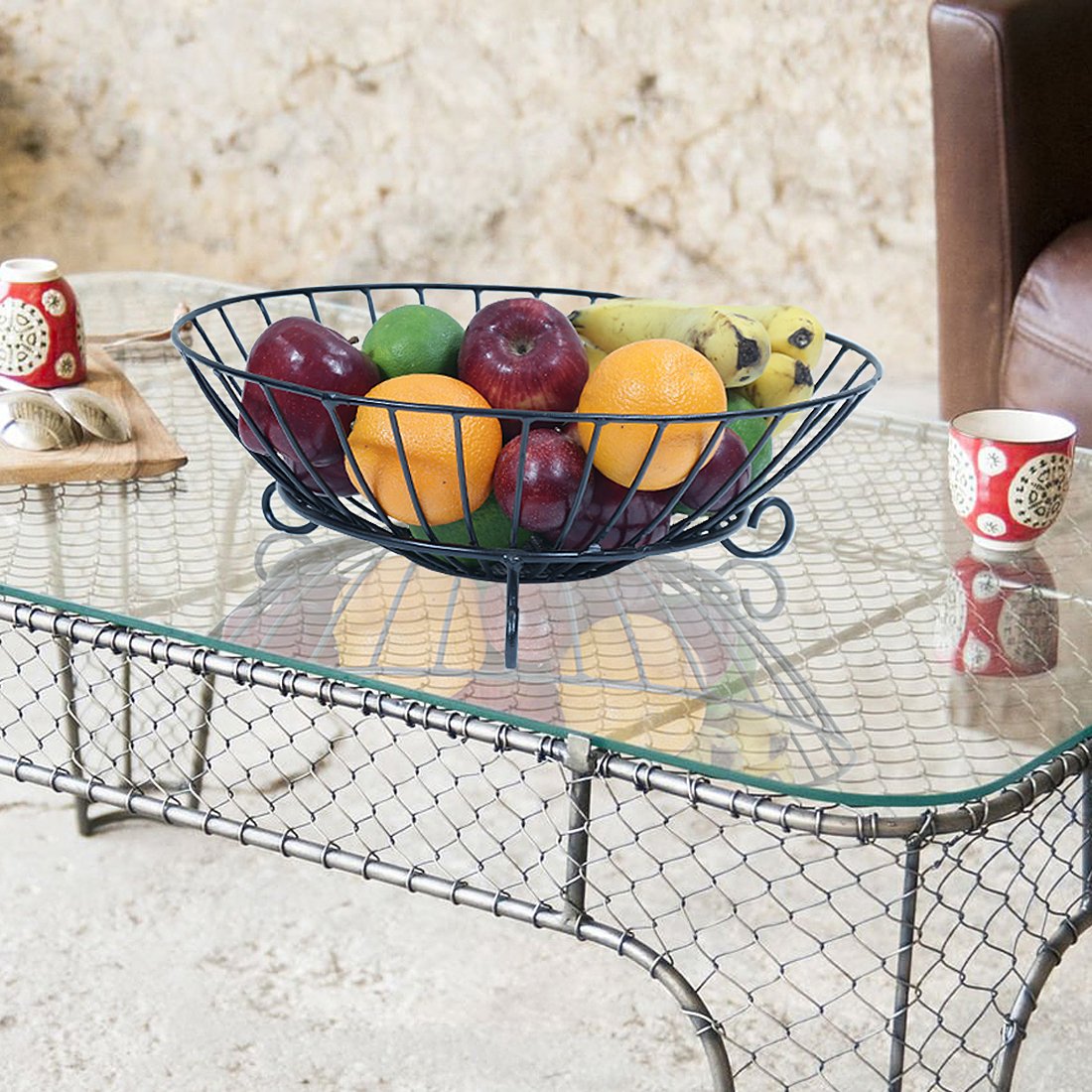 Premium Metal Fruit Basket – 1 Stunning Durable Kitchen Organizer