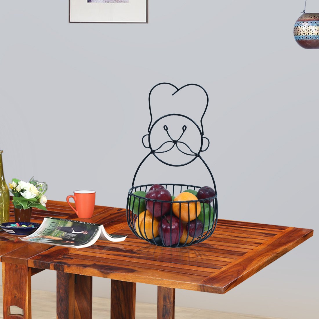 Chef Wall Mounted Fruit Basket – 1 Stunning & Space-Saving Kitchen Organizer