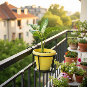 Premium Balcony Railing Planter Stand – Strong, Stylish & Everlasting Green Display- 1 Pot Stand