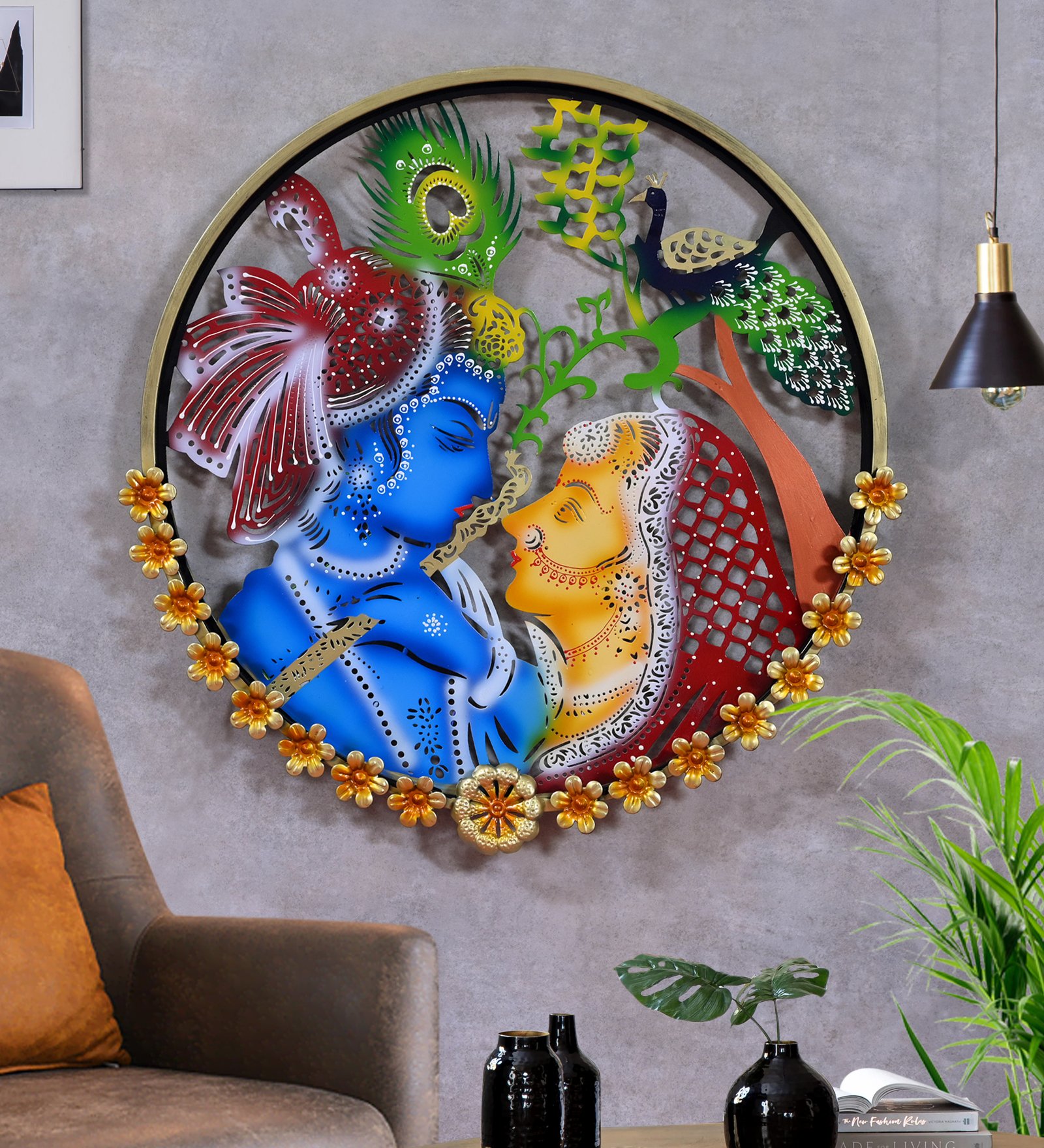 Radha Krishna Acid  Rournd Frame