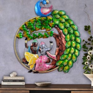 Radha Krishna Julla round With Peacock