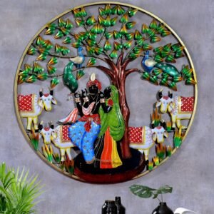 Radha Krishna 4 Cows
