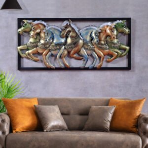Seven Horses Face Wall Frame