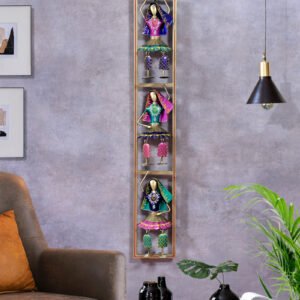 Three Kalbeliya Doll Vertical Frame