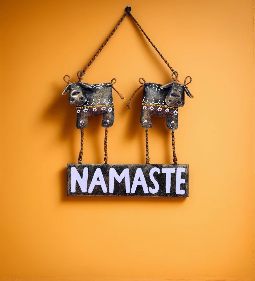 Traditional Cow Namaste Wall Hanging