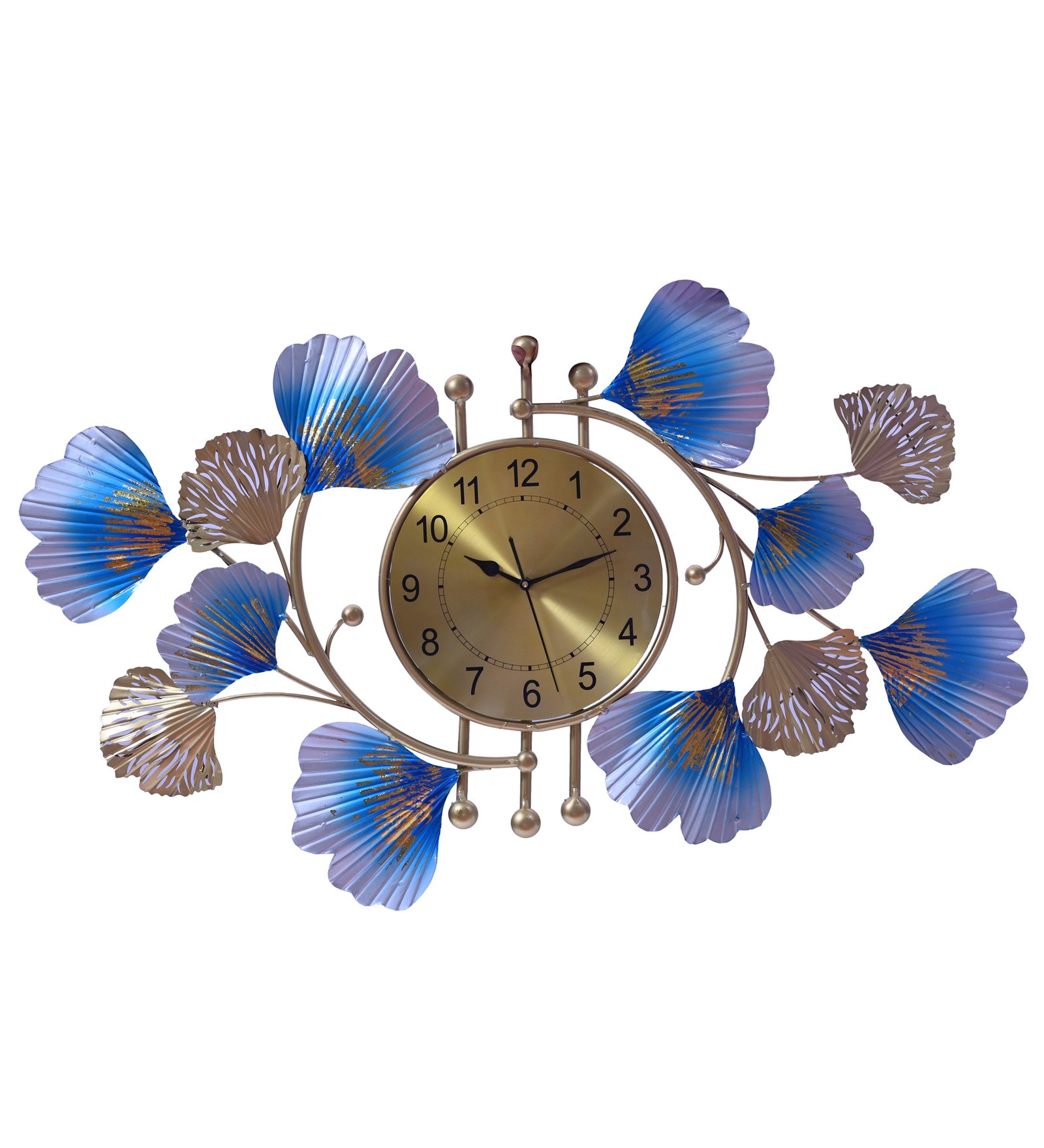 Clock With Flower Panel