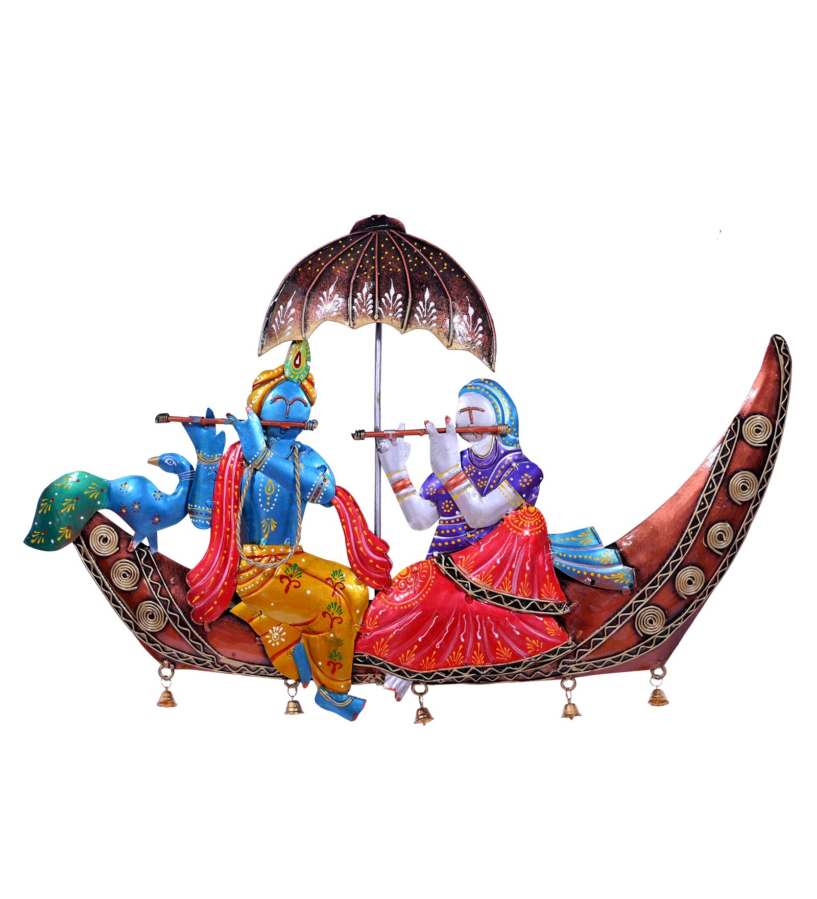 Radha Krishna Sitting on Boat