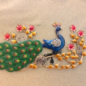 Horizontal Peacock Wall Mounted