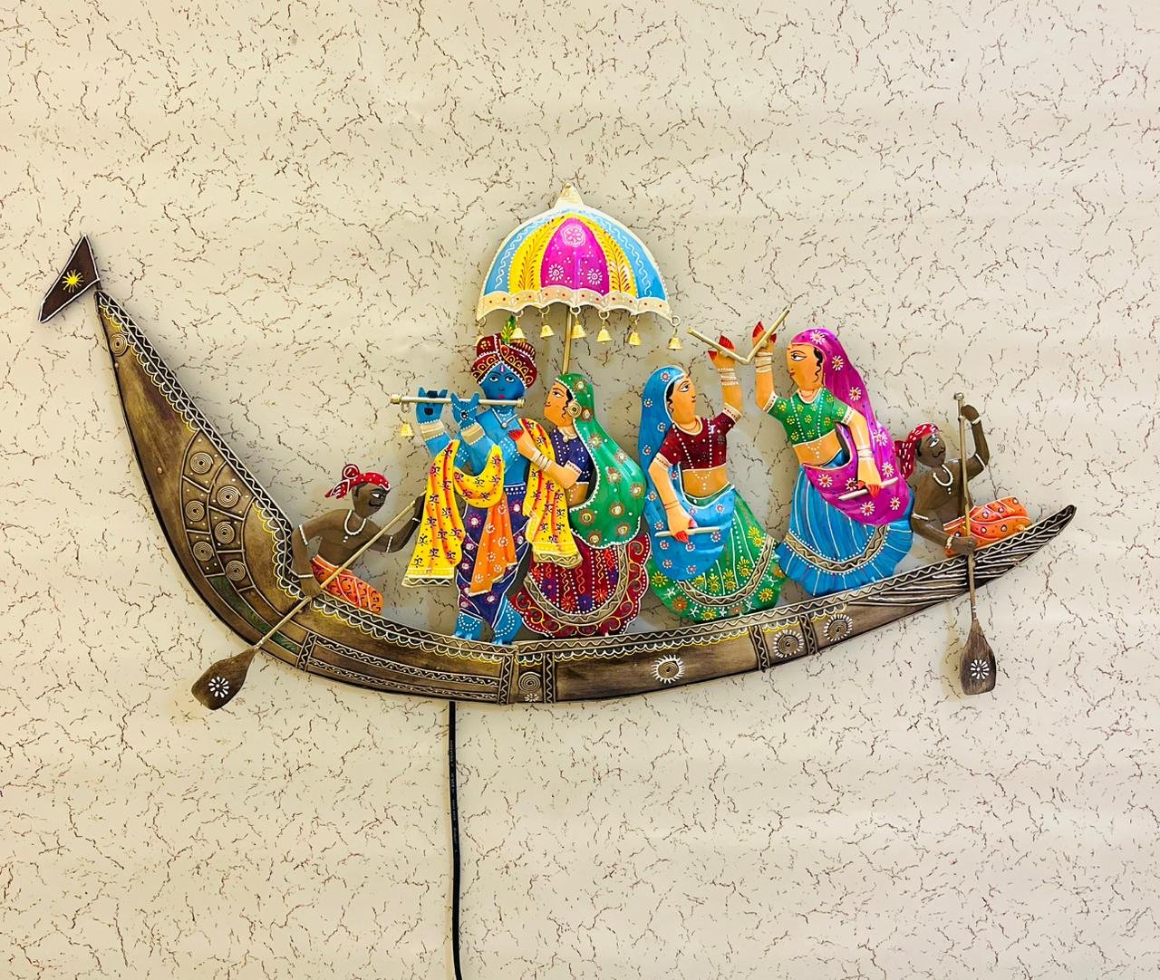 Radha Krishna Raslila Boat 24"
