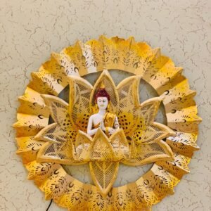 Buddha Round Fram Wall Mounted