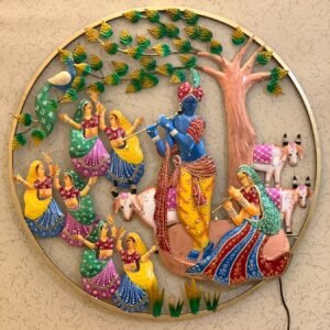 Radha Krishna Raslila In Ring Frame