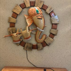 Ganesh Ji Bansuri Round Fram