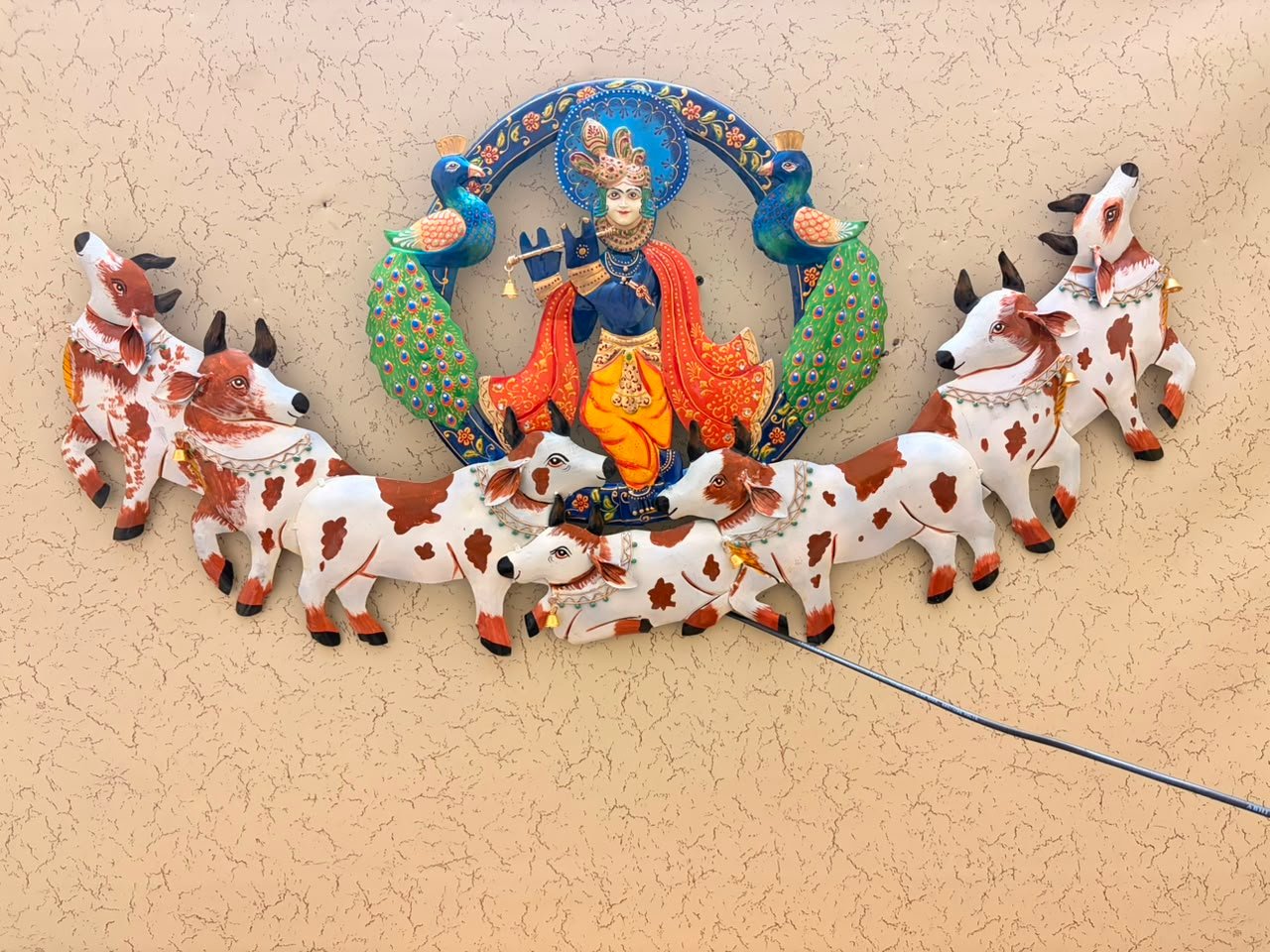 Krishna Ji Real face 7 Cows